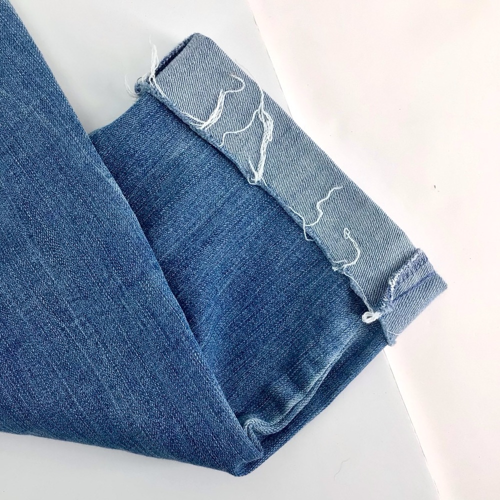 Chaps High Rise Paper Bag Waist Tie Front Cuffed Jeans Size 4/27 - Picture 15 of 16